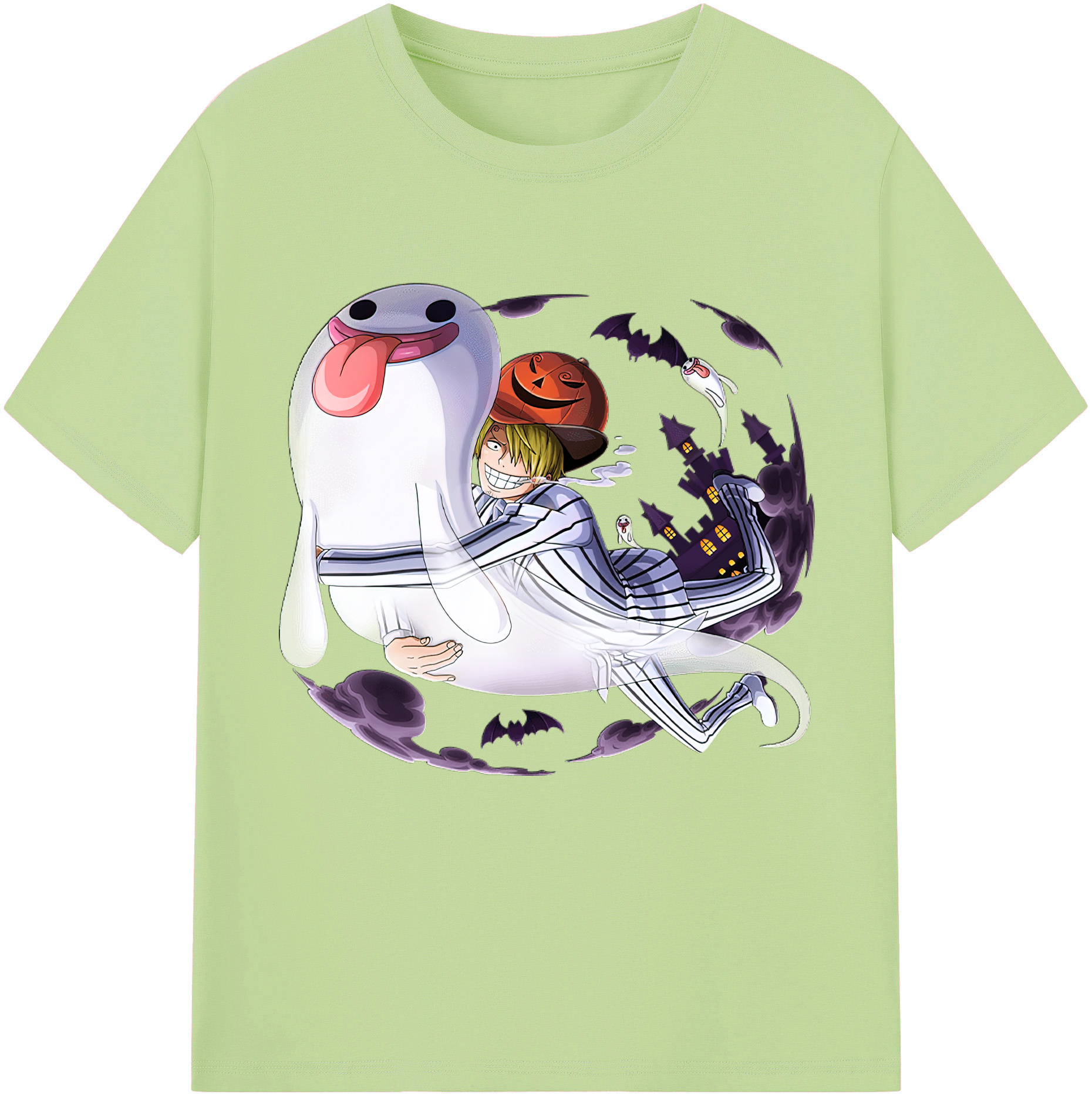 ワンピース サンジ ONE PIECE Sanji 綿100％半袖Tシャツ（フロントプリント）